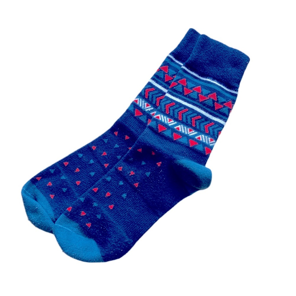 Women’s medium socks with geometric print